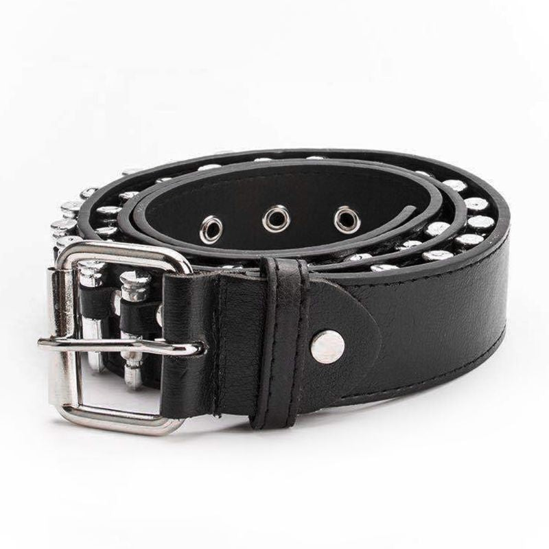 New! Fashion Ladies Punk [Imitation Leather] Belt Hollow Rivet - Adjustable!