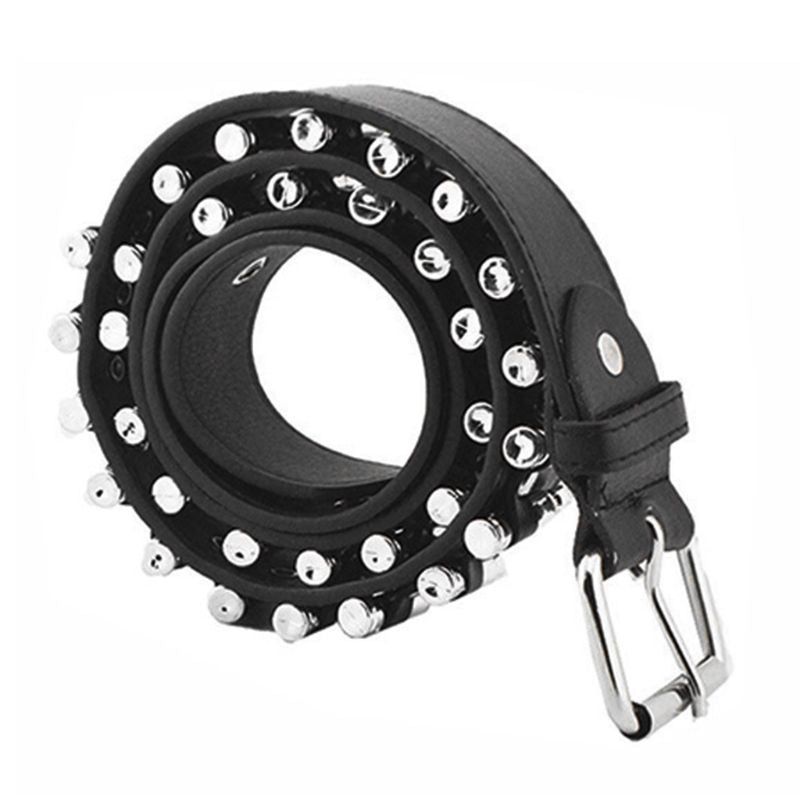 New! Fashion Ladies Punk [Imitation Leather] Belt Hollow Rivet - Adjustable!