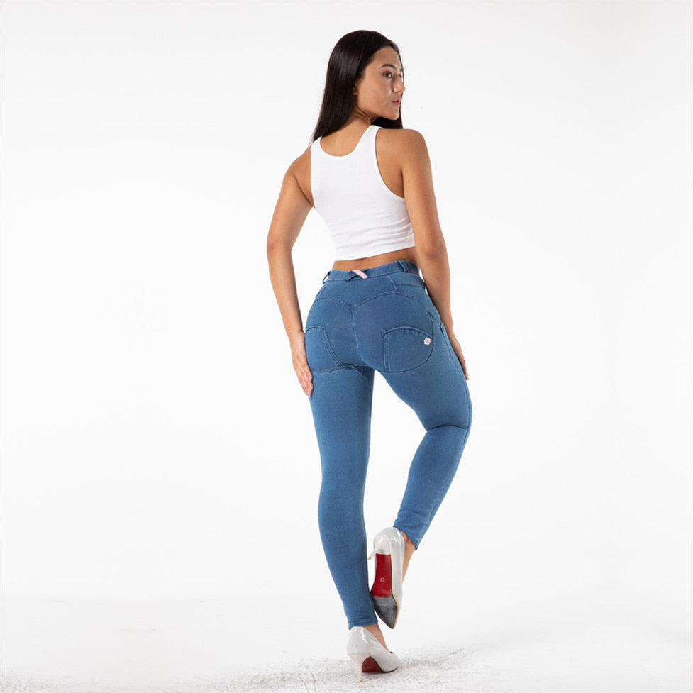 NEW! Shascullfites Butt Lift Jeans. Vintage Jeans - High Elasticity Stretch Shapewear Style Fit.