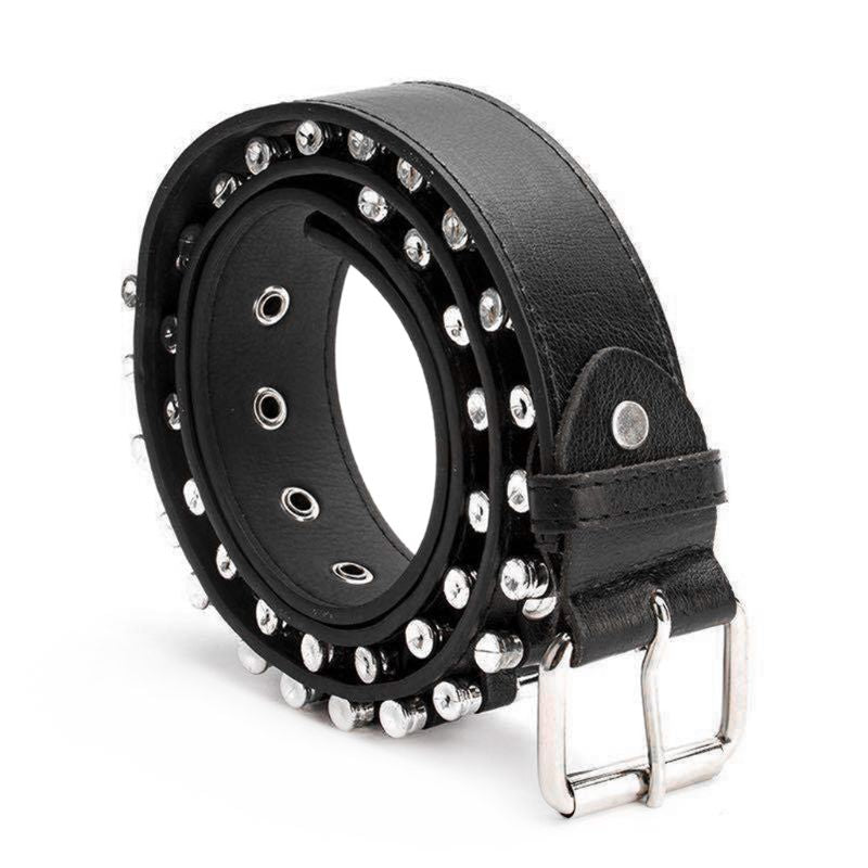 New! Fashion Ladies Punk [Imitation Leather] Belt Hollow Rivet - Adjustable!