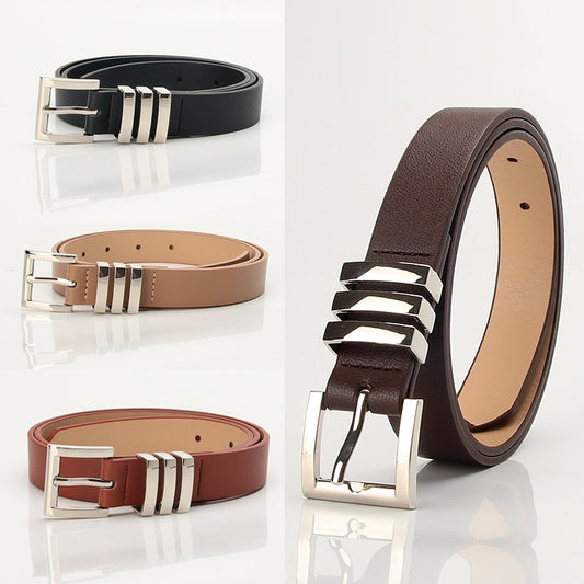 2023! New Fashion Trend - Ladies Belt - Versatile Classic Square Pinhole.