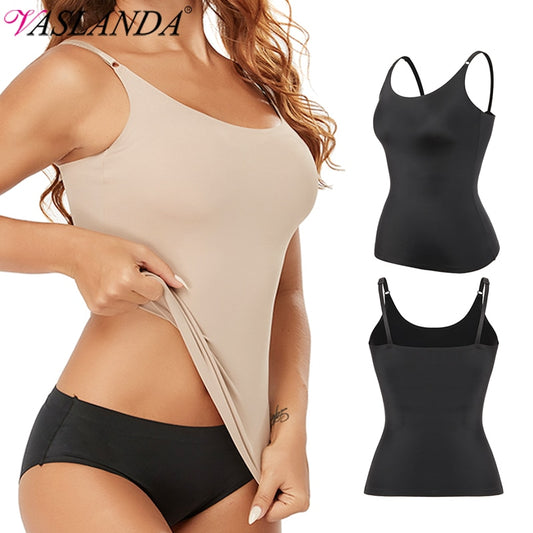 Women's Control Shapewear. Smoothing Body Shaping Camisole Tank Top - Slimming & Seamless Compression Body Shaper Vest.