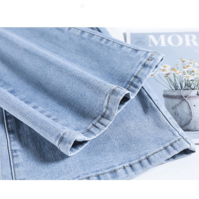 Fashion High Waist Flare Jeans For Women Spring Fall Slim Stretch Vintage Denim Pantalones Casual Korean Streetwear Bell-bottoms