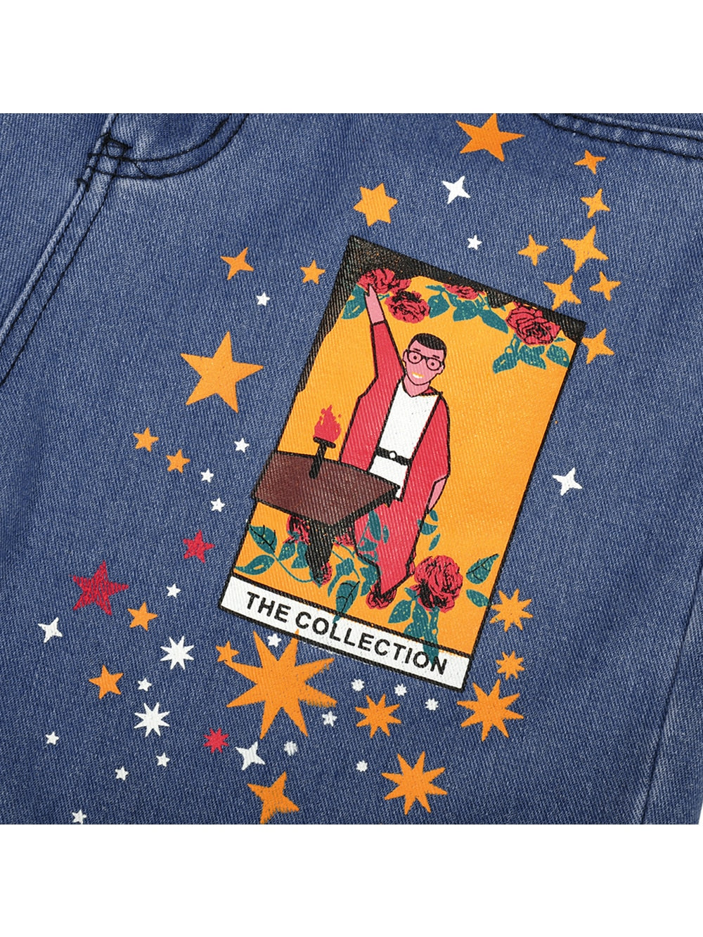 Womens Jeans Star Cartoons Pattern! Printed Pattern.