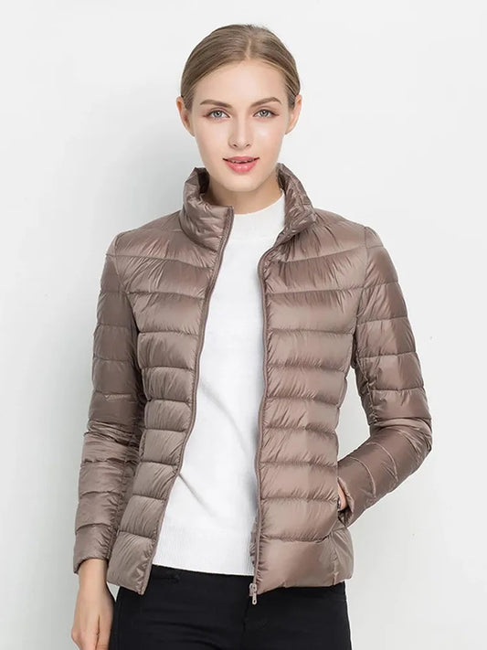 Trending Womens Top Pick! Winter Coat. New Ultra-Light White Duck Down Jacket. Slimming Winter Puffer Jacket. Wind resistant Down. Sizes up to 7XL now Available!