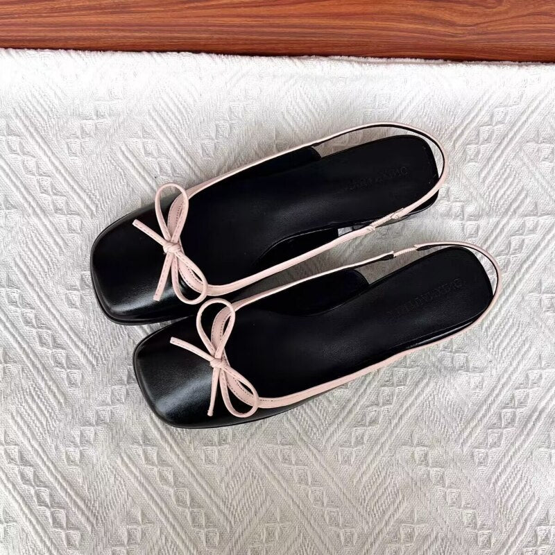 Women's Flats. Sliver Square Toe Slip on Flat Shoes. Comfortable Fit For Extended Wear!