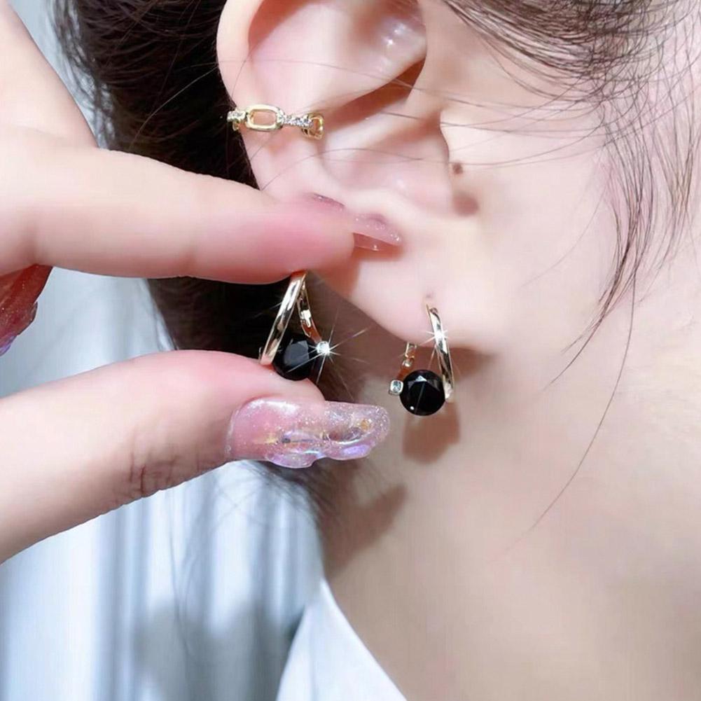 Halolux Lymphvity Germanium Earrings Lymphvity Magnetherapy Germanium Earring For Women Lymphatic Drainage Zircon Stud Earrings