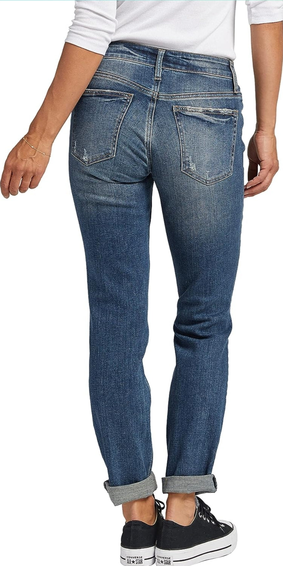 Silver Jeans Co. Women's Boyfriend Mid Rise Slim Leg Jeans https://a.co/d/3k5bfkZ