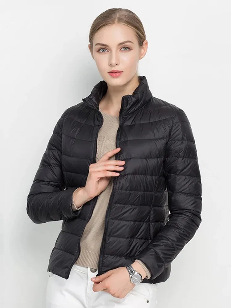 Trending Womens Top Pick! Winter Coat. New Ultra-Light White Duck Down Jacket. Slimming Winter Puffer Jacket. Wind resistant Down. Sizes up to 7XL now Available!