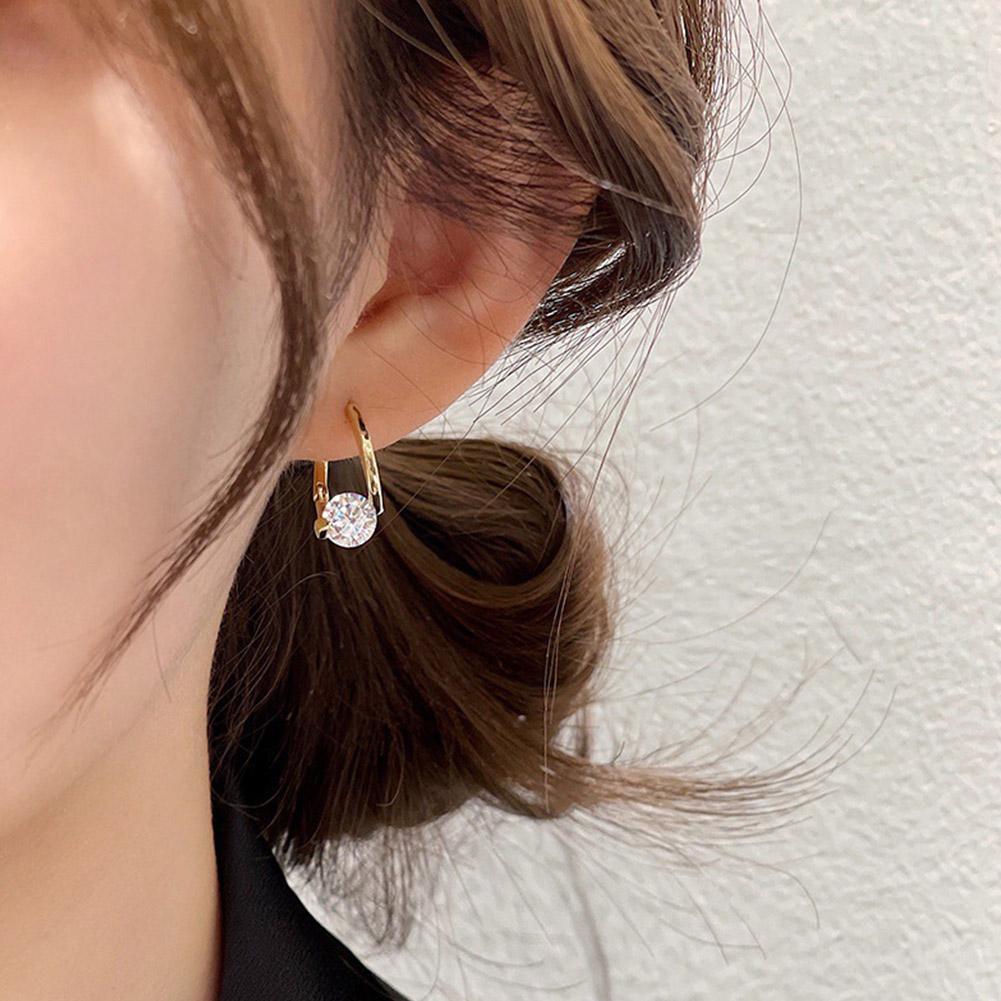 Halolux Lymphvity Germanium Earrings Lymphvity Magnetherapy Germanium Earring For Women Lymphatic Drainage Zircon Stud Earrings