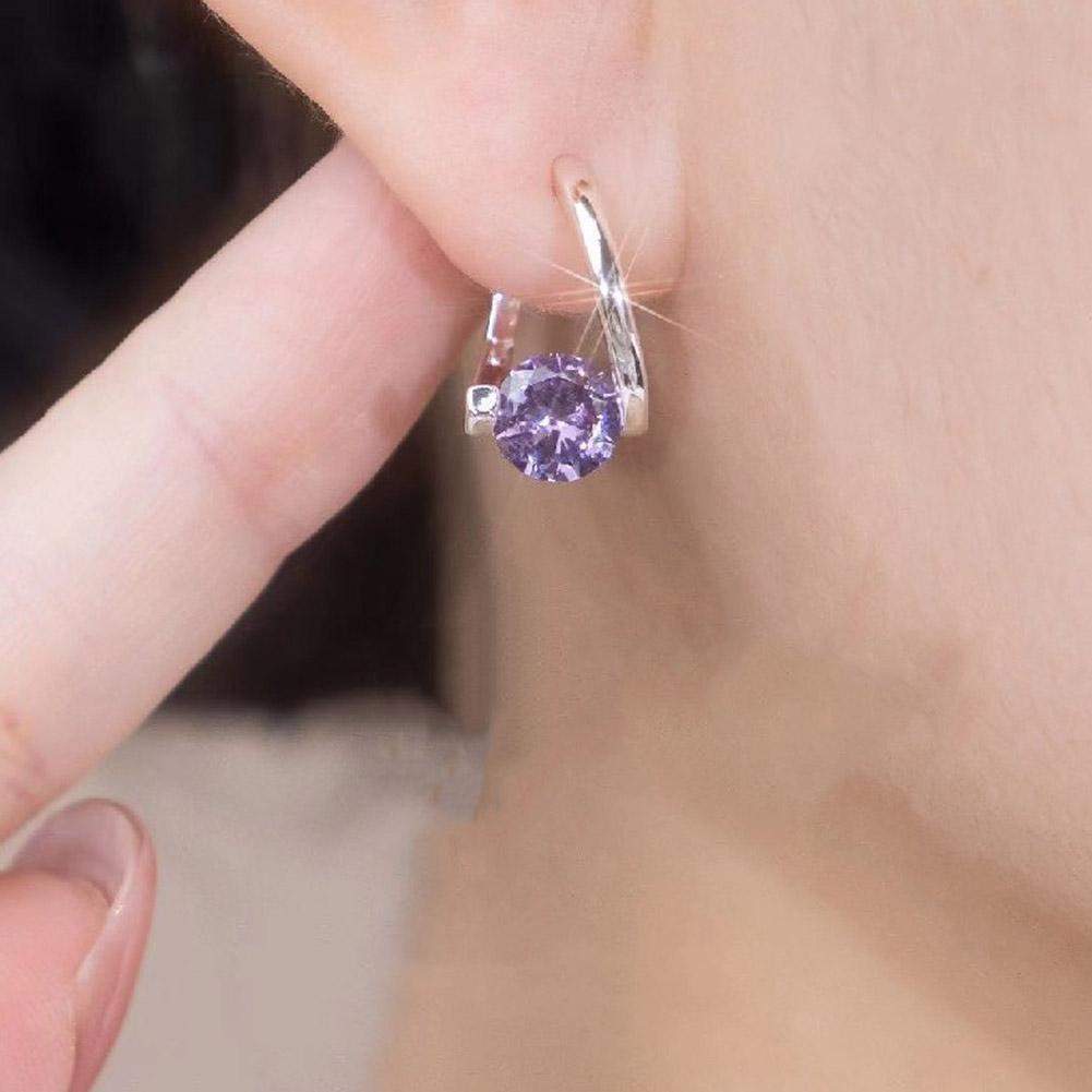 Halolux Lymphvity Germanium Earrings Lymphvity Magnetherapy Germanium Earring For Women Lymphatic Drainage Zircon Stud Earrings